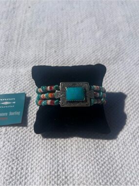 QVC Southwestern Sterling Silver Bracelet